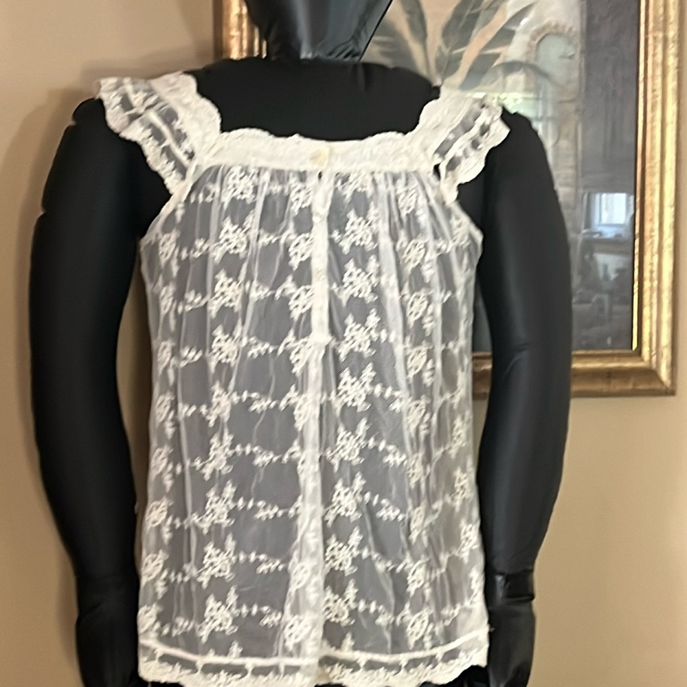 See through lace top